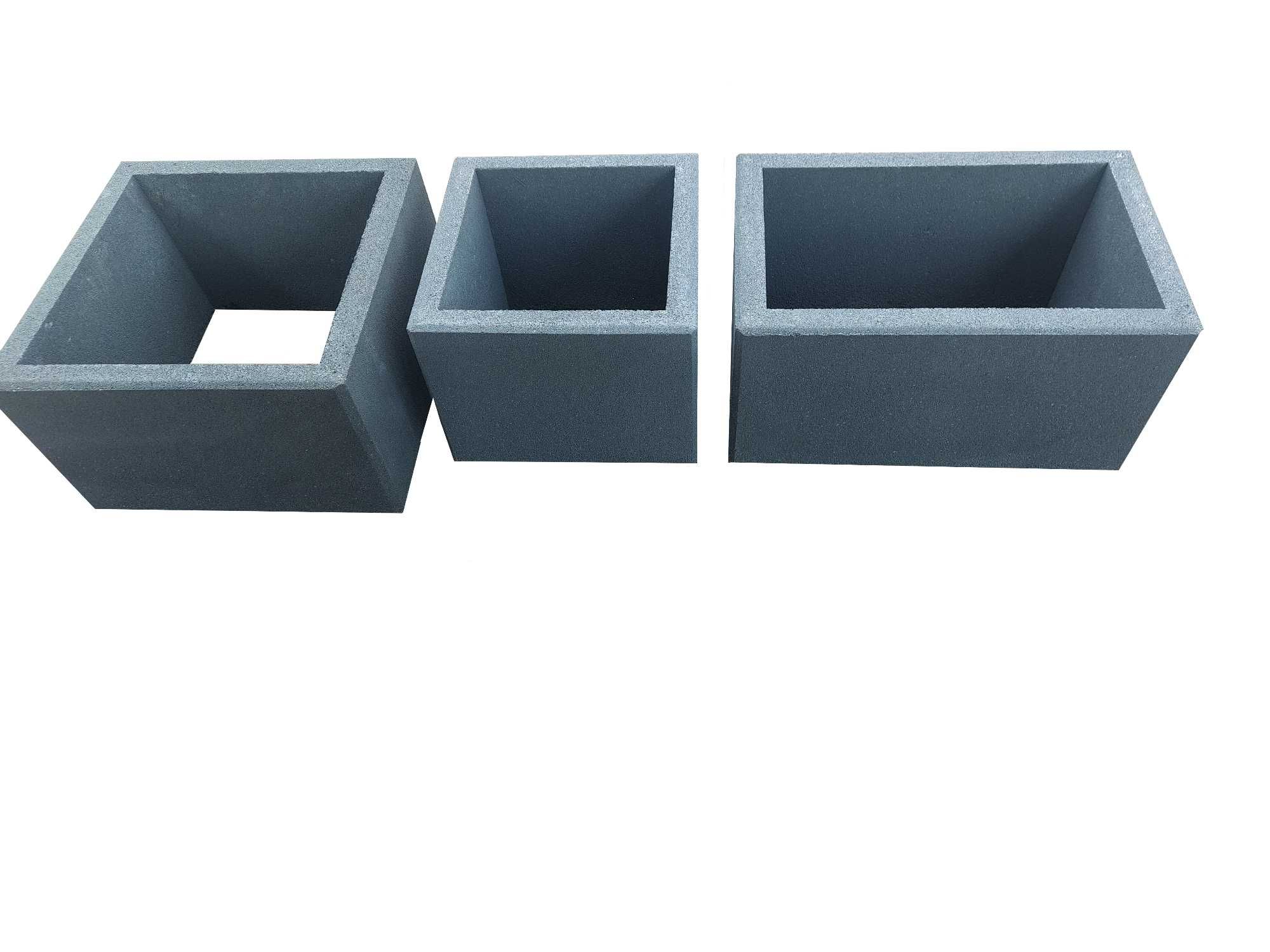 Duże donice betonowe 50x50x30 gazony kwadratowe.Dostawa GRATIS cała PL