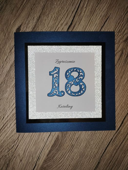 Zaproszenia na 18 ręcznie wykonane