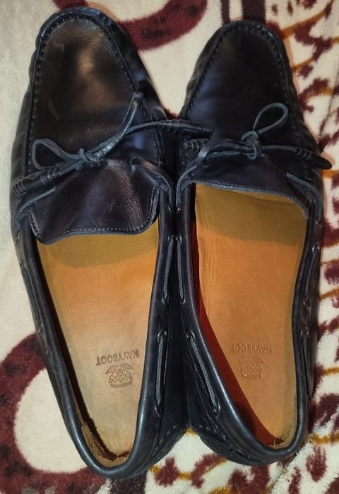 Шкіряні Чорні Мокасини Navyboot 42 розмір