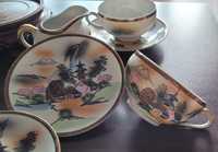 Porcelana japońska Kutani - zestaw do picia herbaty