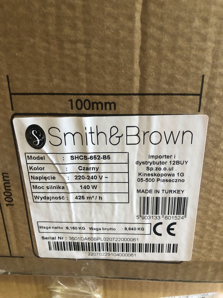 Витяжка Smith&Brown SHCS-652-B5 чорний