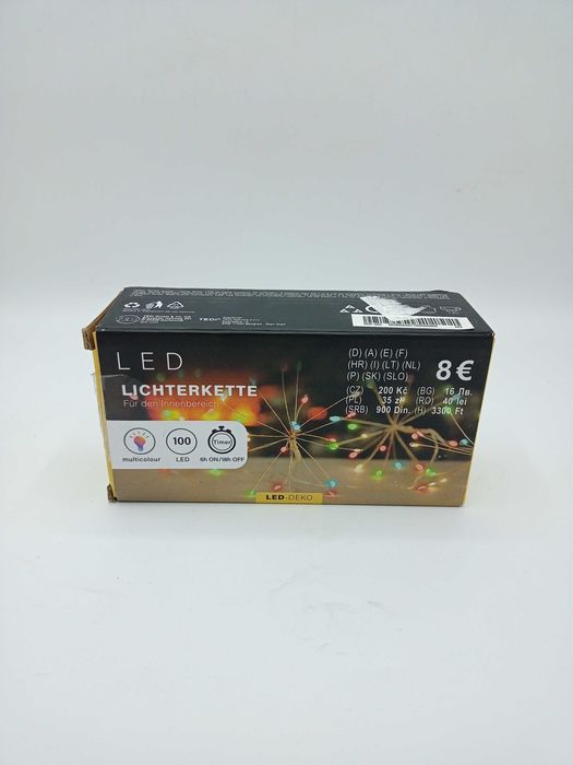 Lampki 100 LED wielokolorowe