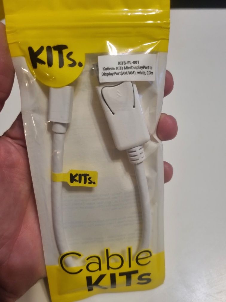 Кабель MiniDisplayPort to DisplayPort 0,3m