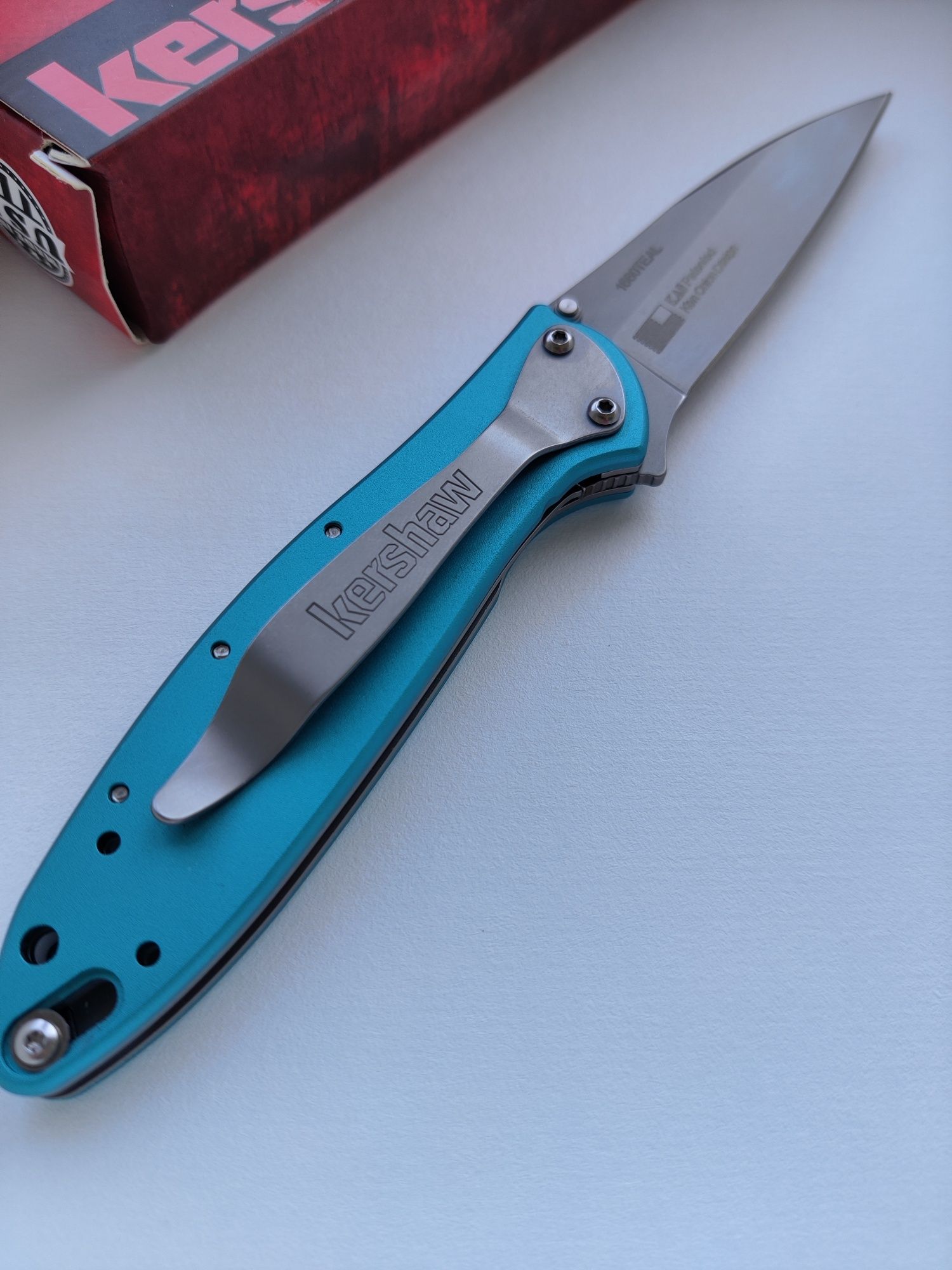 Нож новый оригинал Kershaw Leek Teal made in USA обновленная версия