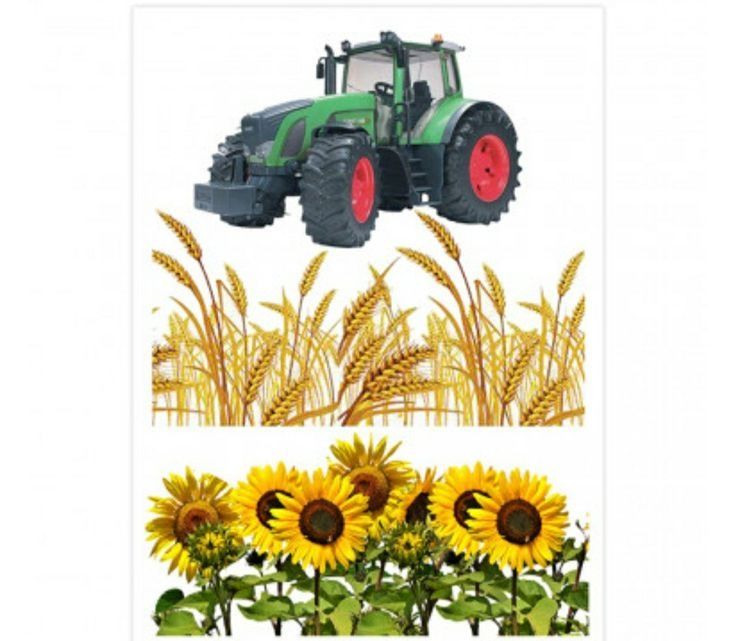 Wydruk cukrowy A4 Włoski papier traktor ciągnik John Deere
