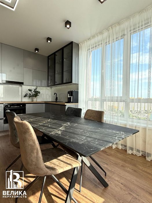 Продаж квартири «євро трійки» 76м² 2кім ЖК Акварелі-2 Вишневе Київ 3км