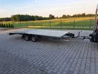 Przyczepa laweta Niewiadów 5m najazdy 2500 kg koło zapasowe