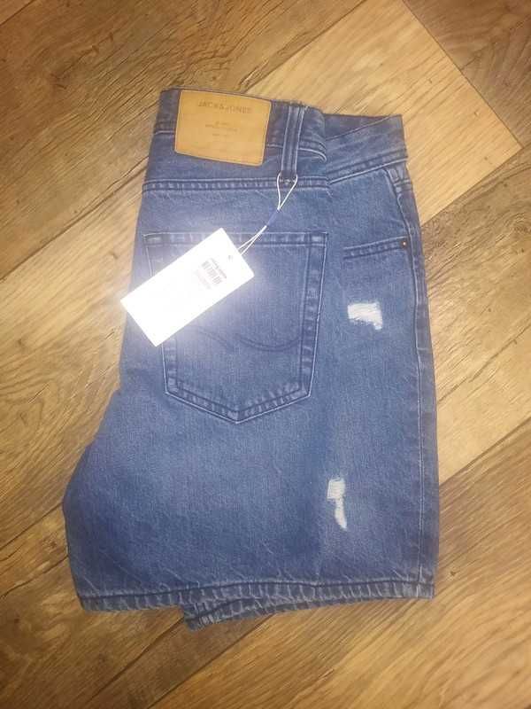 Jack&Jones spodnie jeansowe dziury S/M 170/176/180, Nowe (sklep 160zł)