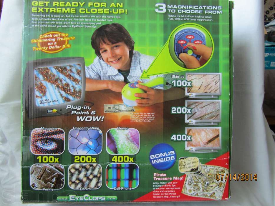 Детский электронный микроскоп Eye Clops (+400)