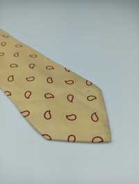 Harmont & Blaine jedwabny krawat żółty paisley kwi14