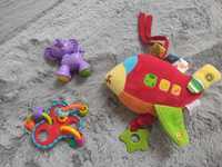 Zestaw zabawek dla niemowlaka Playgro Fisher Price i samolot z melodią