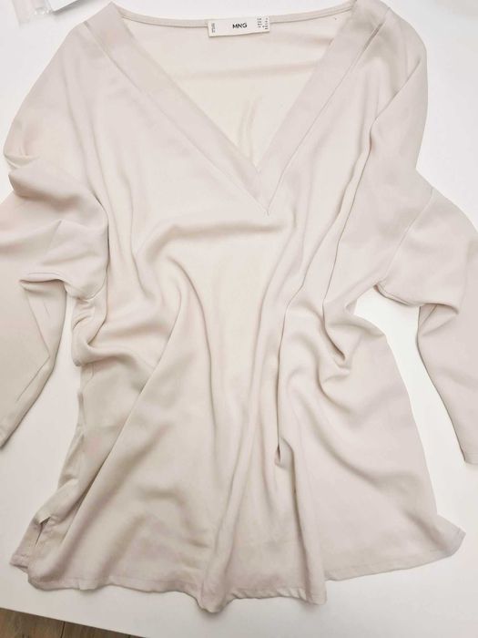 Mango koszula oversize ecru S 36 stan idealny