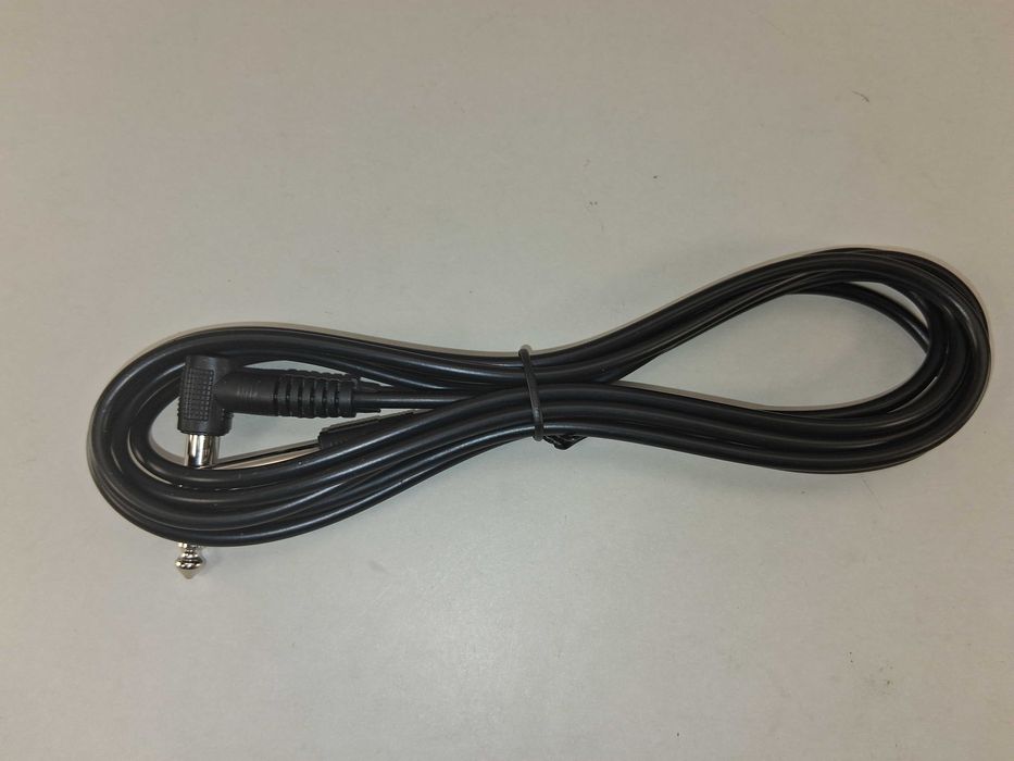 N010 Kabel Instrumentalny Jack 6,3mm Kątowy Mono 3 Metry Czarny