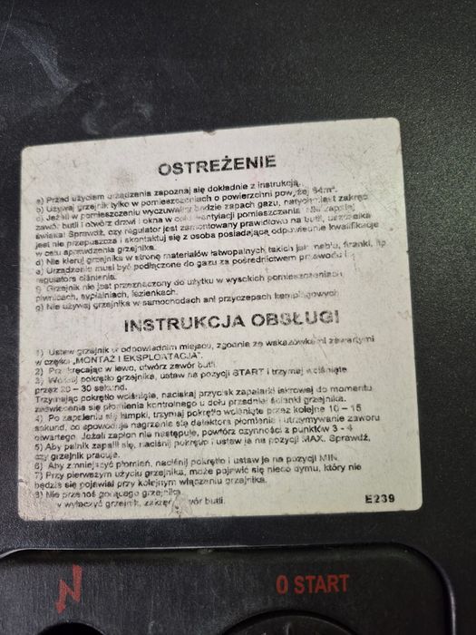 Piecyk gazowy katalityczny na niebieski płomień FERRETTI 4200W z butlą
