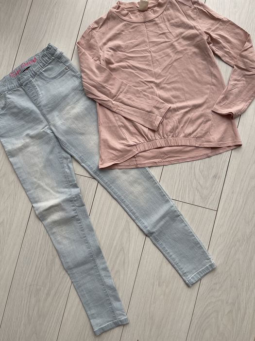 Джинсы и кофточка гольф 11-12 лет