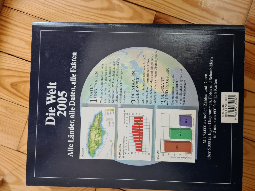 Die Welt 2005 Atlas swiata po niemiecku nowy Adac