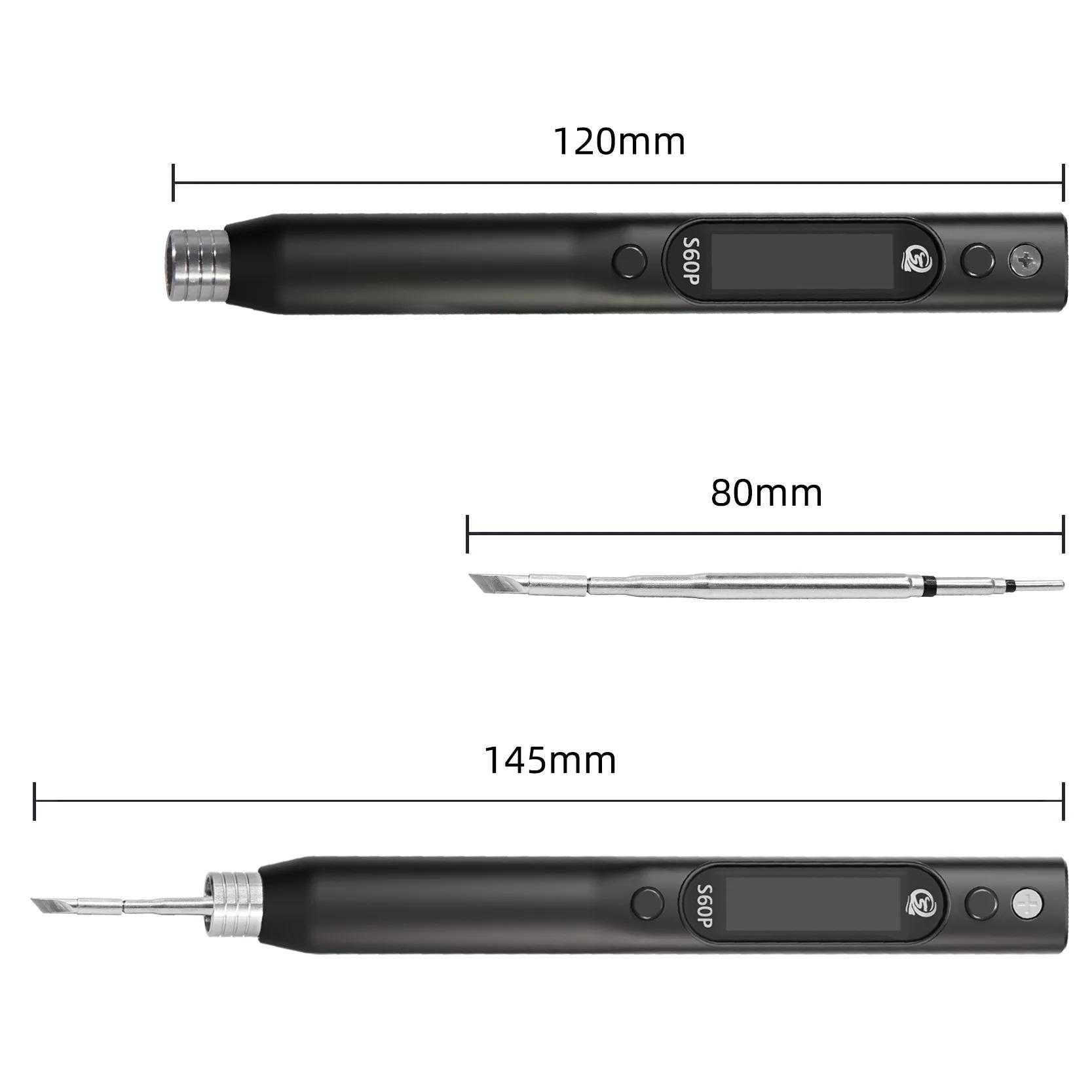 Паяльник Sequre S60P з  PD, QC, DC, PPS (21В, 64Вт) з жалом C210