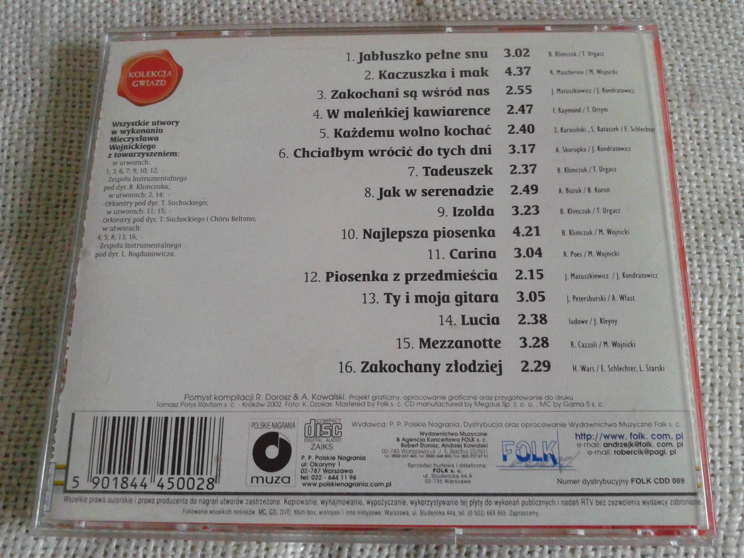 Mieczysław Wojnicki - Jabłuszko Pełne Snu   CD