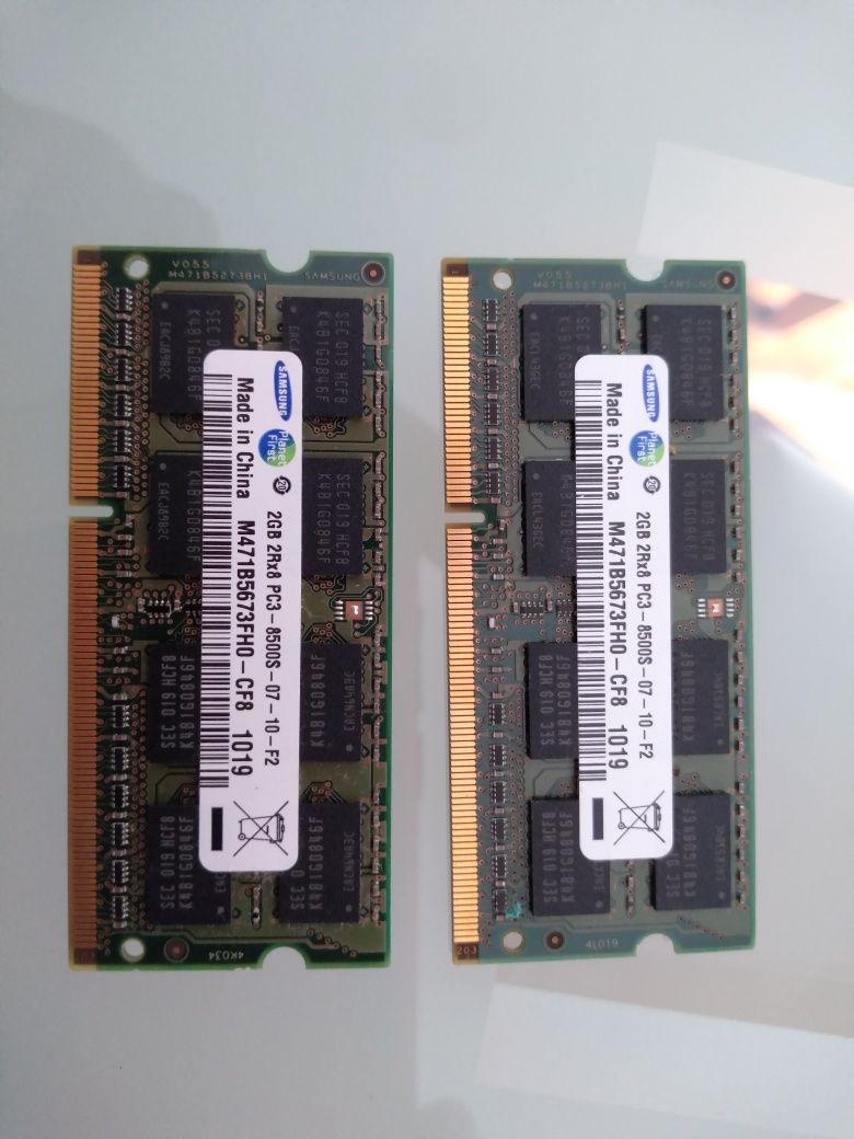 RAM 2Gb para portáteis DDr 3 1066MHz