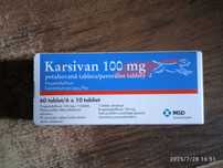 Karsivan 100mg oryginalne pudełko 60 tab.