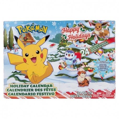 Calendario do advento com 16 figuras Pokemon - Natal