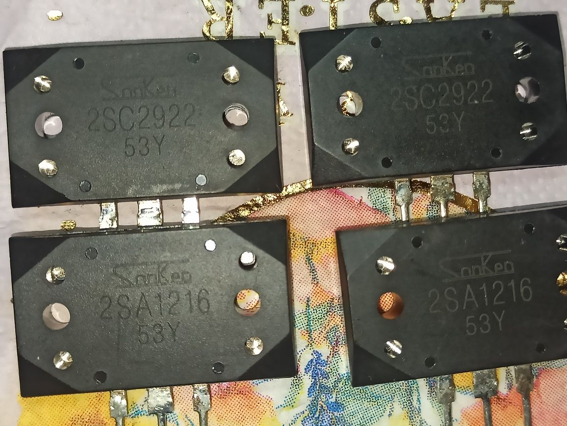 Sprzedam nowe Tranzystory dużej mocy Senkey 2SA1216 2SC2922 Y PARA