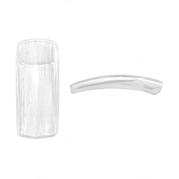 Tipsy Cosmo z głęboką kieszonką przezroczyste 50 szt. #9 / Bass Cosmet