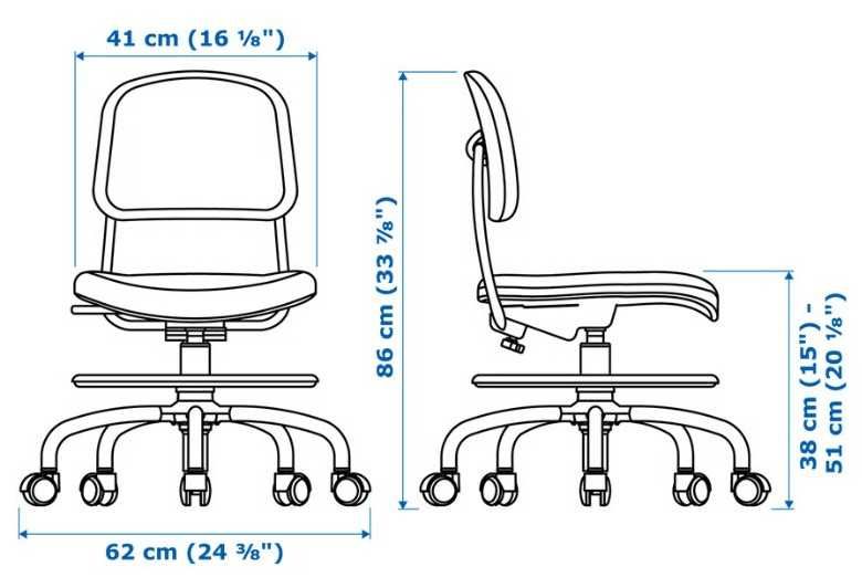 Biurko PÅHL + Dziecięce krzesło biurowe VIMUND