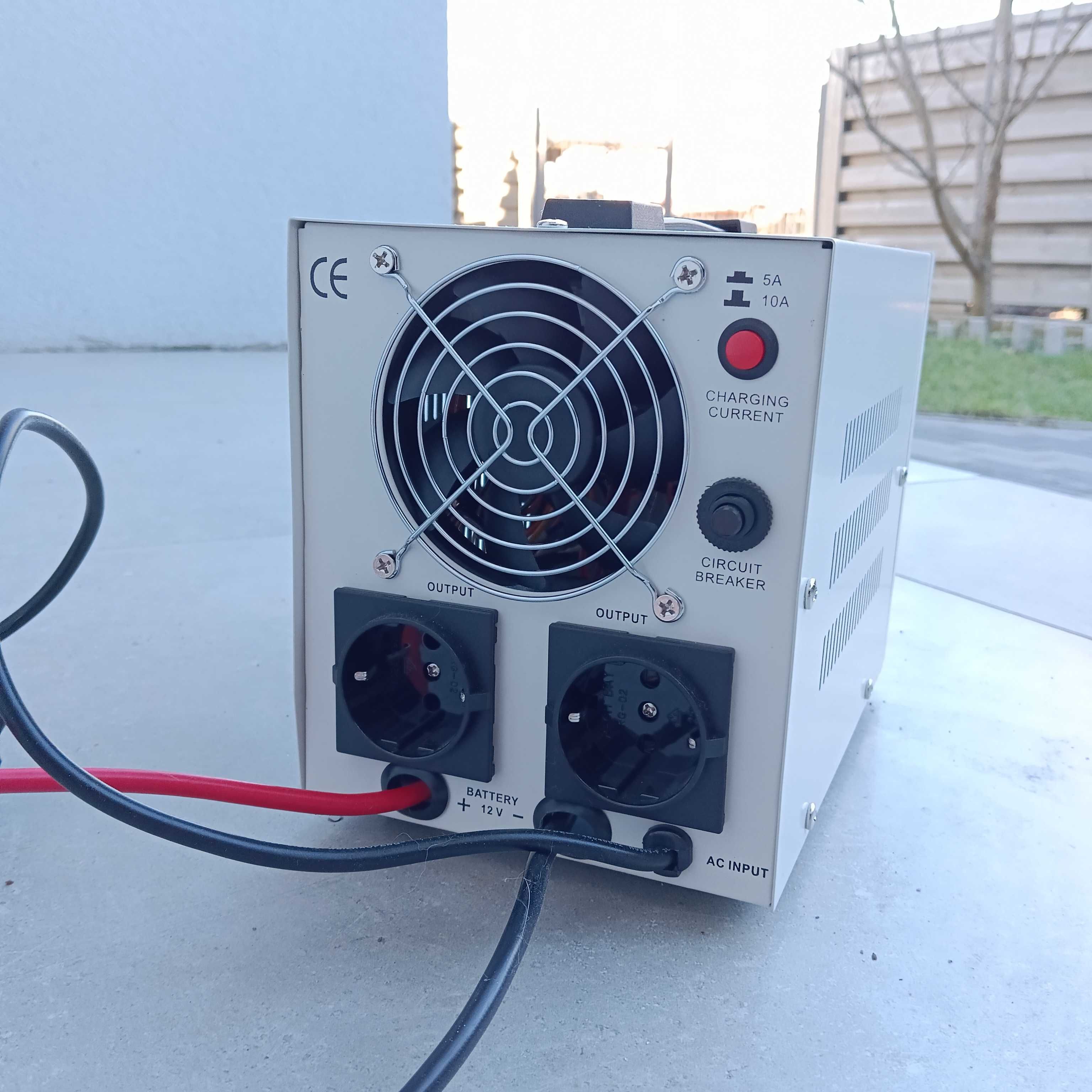 Комплект Інвертор для котла Logic Power + батарея MERLION 12 V 65 Ah