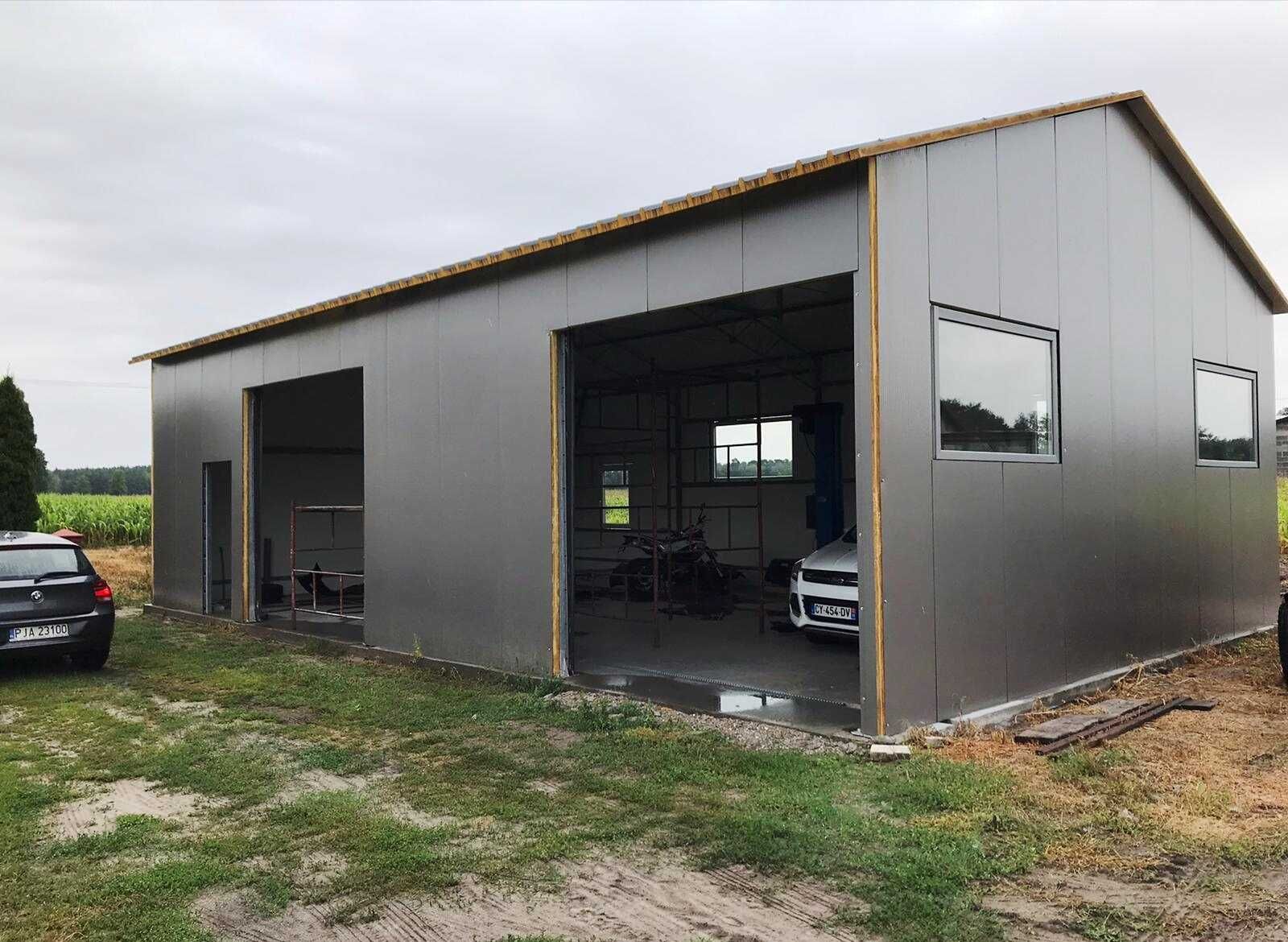 Konstrukcja stalowa 8x19m ocynkowana magazyn hala wiata garaż warsztat