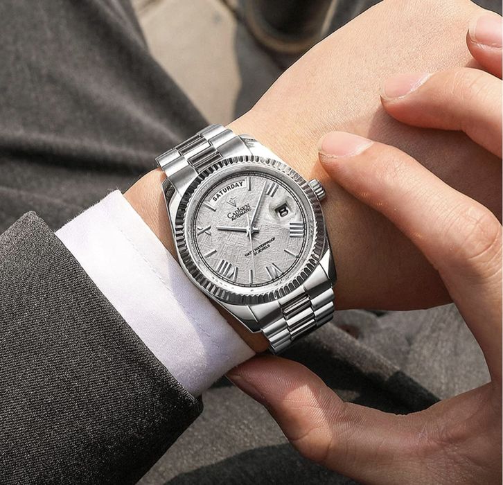Годинник CADISEN Men's Automatic з резервом ходу Сапфірове Скло