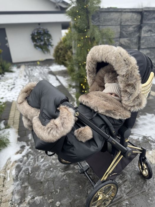 Cybex priam 4.0 - śpiworek, mufka