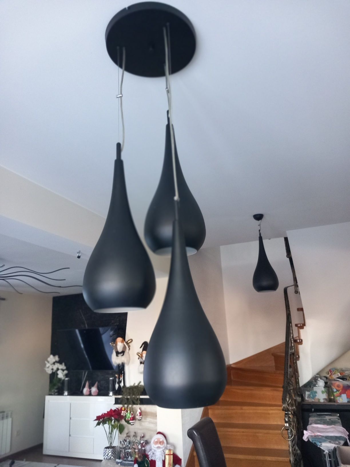 Lampa sufitowa wisząca metalowe