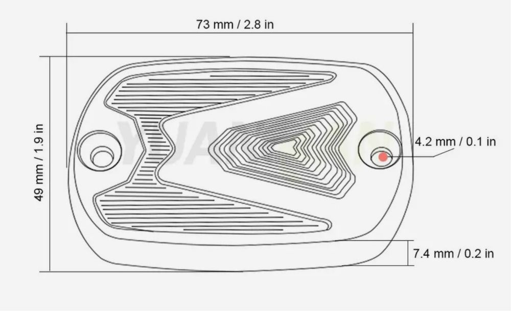 Крышка Резервуара тормозной жидкости для Yamaha T Max T-Max 500