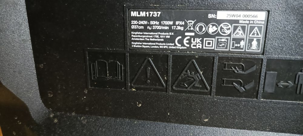 Kosiarka elektryczna MLM1737 macallister 37cm