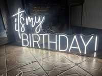 Led neon urodzinowy XXL its my birthday
