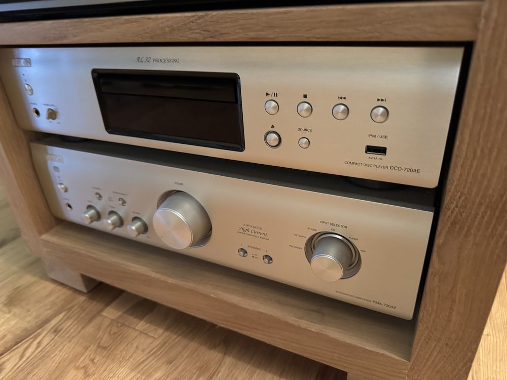 Denon 720 zestaw (wzmacniacz + CD) stan jak NOWE