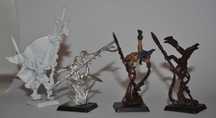 WHFB Wood elves - figurki leśnych elfów, rzadkie wzory