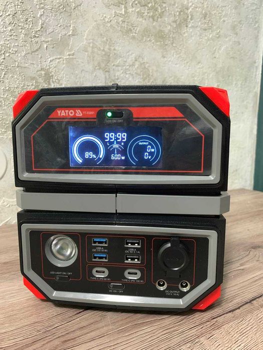 Портативна електростанція 600Вт, 504Вт*год, 230В, PD YATO YT-83091