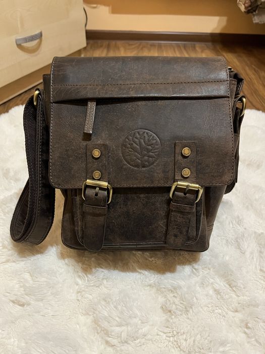 Torba męska Betlewski HUNTER, listonoszka, brązowa