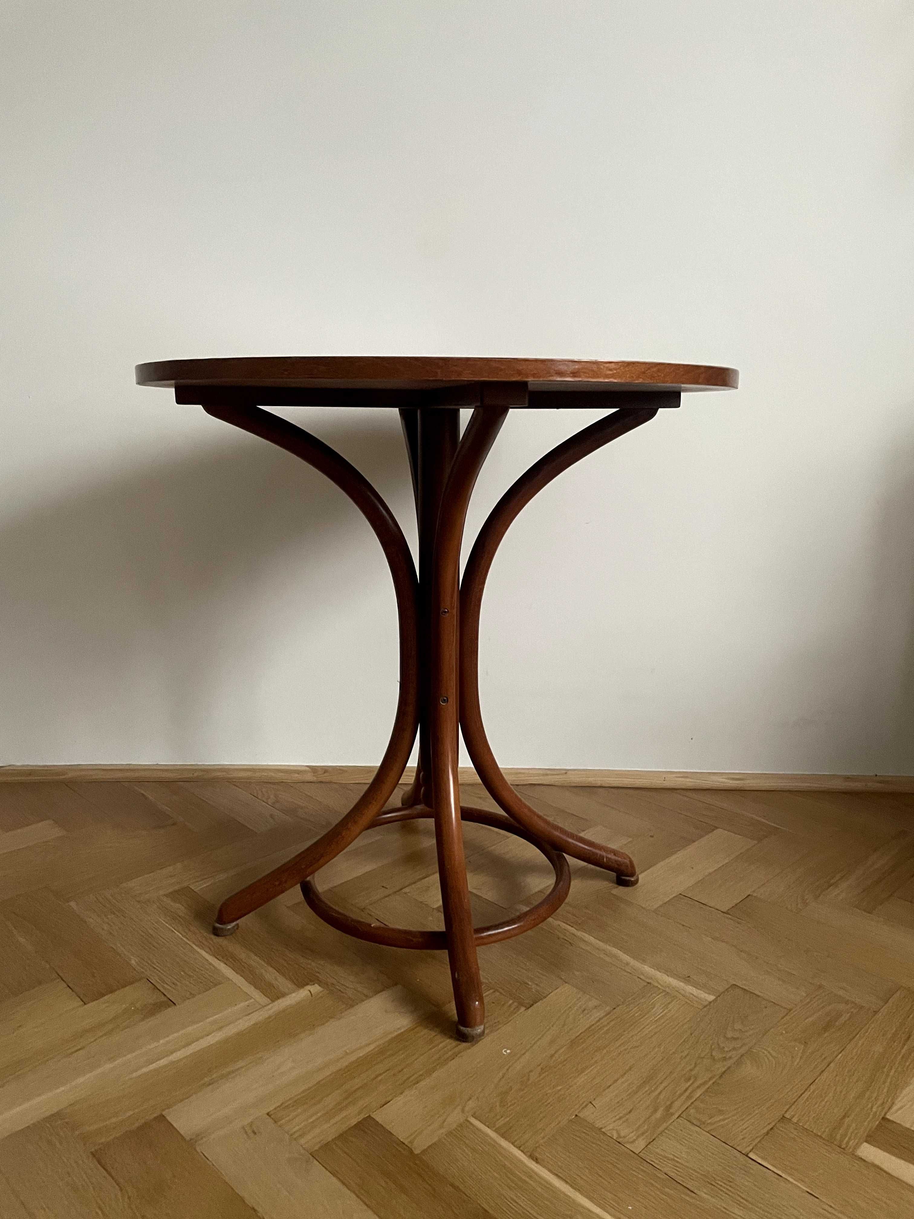 Piękny okrągły stolik kawowy vintage retro Fameg Thonet