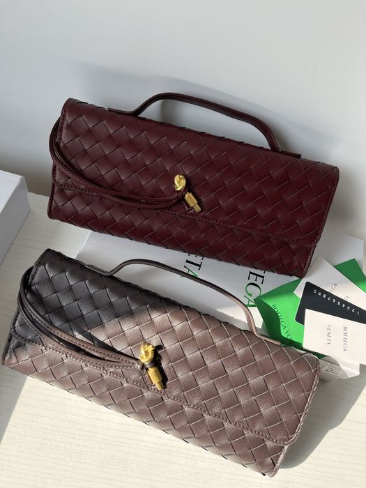 Сумочка в стилі bv bottega veneta бургунді , шоколад