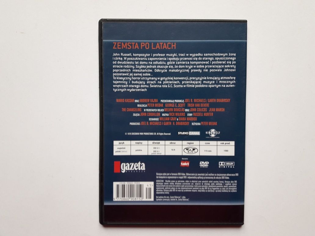 Zemsta po latach - polski lektor pl film DVD horror stan bardzo dobry