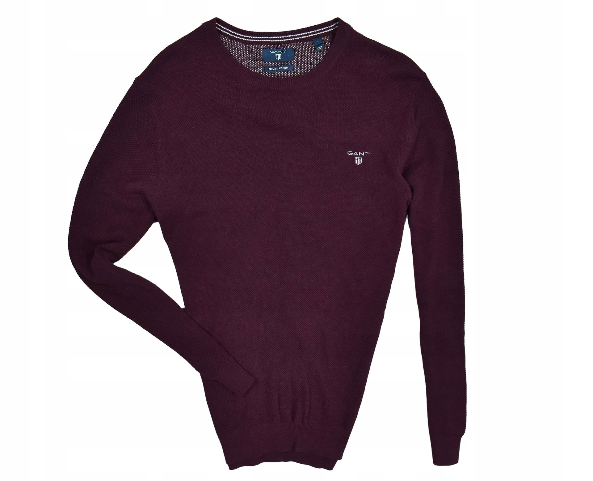 Gant Premium Cotton Bawełniany Sweter Męski / M