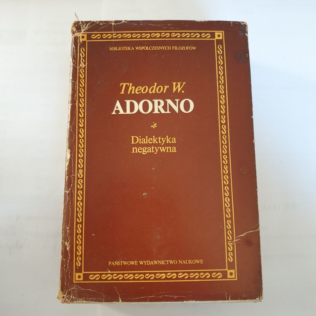 Adorno, Dialektyka negatywna BWF