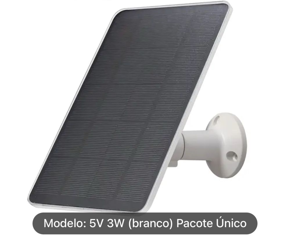 Carregador solar para camera de segurança