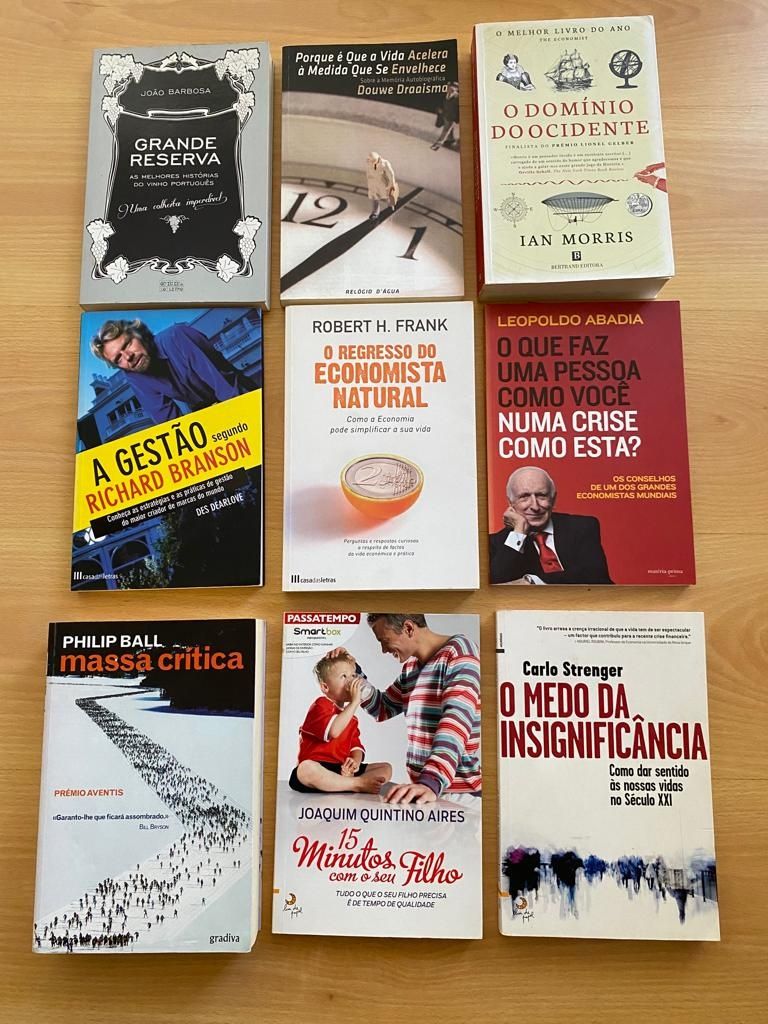 Livros de vários tipos