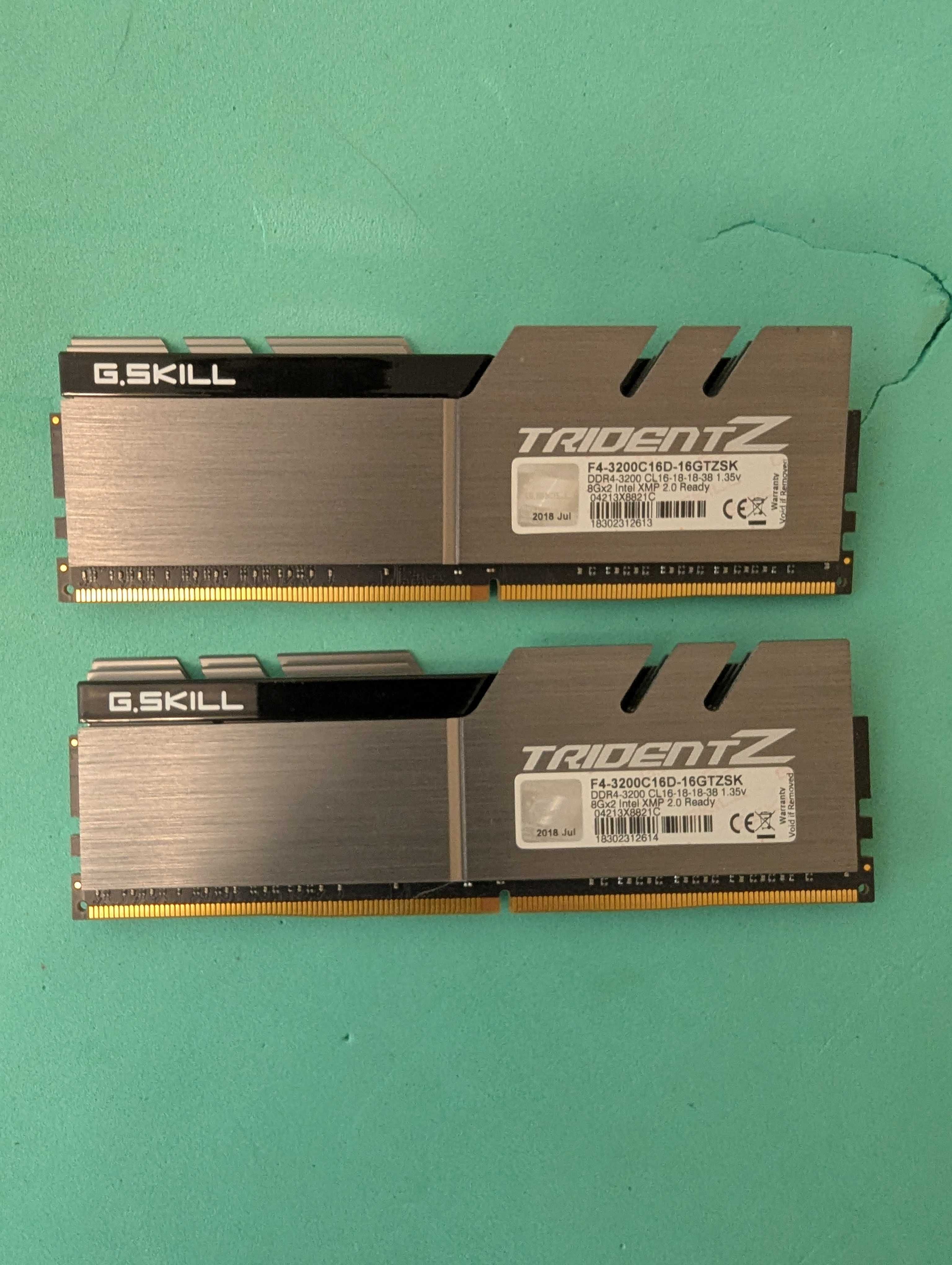 Два комплекти пам'яті DDR-4 G-Skill Trident Z 16GB (2*8GB) - 32GB