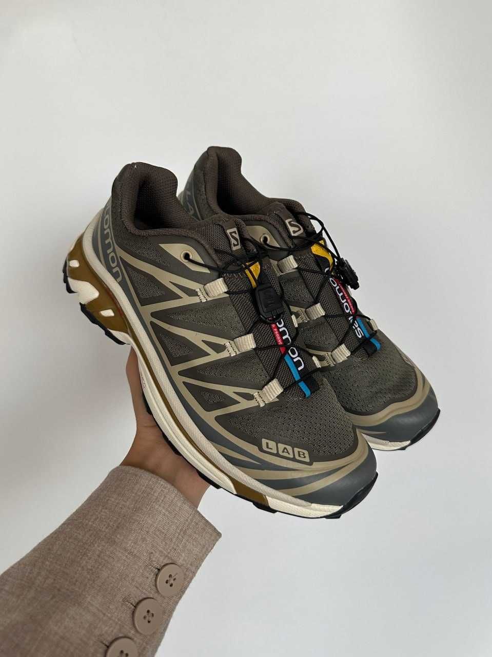 Кроссовки Salomon S/LAB XT-6 Beluga Dull Gold