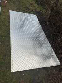 Blacha aluminiowa ryflowana 2 mm grubości rozmiar arkusz 125x250 cm